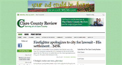 Desktop Screenshot of clarecountyreview.com