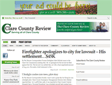 Tablet Screenshot of clarecountyreview.com